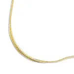 Collier or, ras - de - cou maille anglaise - mouvance