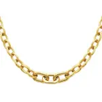 Collier oversize en acier pvd dor� - sygma