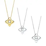 Collier et pendentif diamant solitaire, or jaune - etoile