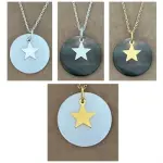 Collier et pendentif nacre femme, etoile
