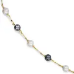 Collier perles grises et blanches - pandore