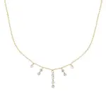 Collier princesse en plaqu or et zircon - manille