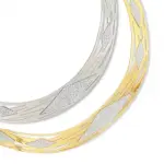 Collier ras - de - cou en acier rigide et granit� - serena