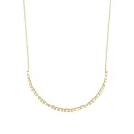Collier ras de cou original, coeurs dores en plaqu or jaune - kiss