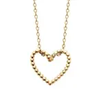 Collier romantique en plaqu� or 18 carats - ally