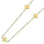 Collier sautoir femme, acier dor, 90 cm - gwenola