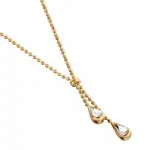 Collier swarovski et plaqu or pour femme - gouttelettes