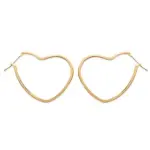 Croles coeur plaqu or pour femme, diamtre 25 mm - lova