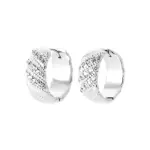 Cr�oles eclat - boucles d'oreilles argent & oxyde de zirconium