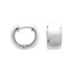 Croles femme en argent, diamtre 14 mm, fil 7 mm - malo