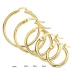 Croles femme en or jaune 18 carats, paisseur 2mm - lumire