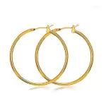 Créoles femme en plaqué or jaune 30 mm - pikki Créoles femme en plaqué or jaune 30 mm - pikki