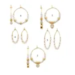 Croles perles et plaqu or - 5 modles tendance