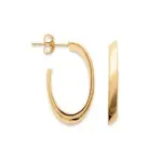 Créoles en plaqué or ovales 22 mm pour femme - lymbo Créoles en plaqué or ovales 22 mm pour femme - lymbo