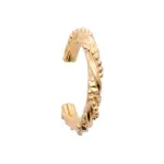Faux piercing d'oreille, plaqu or 18 carats, anneau tress - andrea
