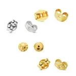 Fermoir de boucles d'oreilles or blanc et jaune, plusieurs mod�les