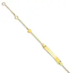 Gourmette bb fille  graver en or 18 carats - tendresse