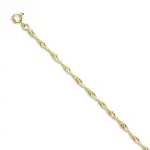Gourmette femme en or 18 carats - maille singapour
