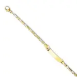 Gourmette  graver pour bb, or 18 cts - soleil