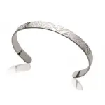 Jonc argent rhodié pour femme, motif ethnique - ybela Jonc argent rhodié pour femme, motif ethnique - ybela