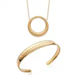 Parure apolline - l'clat solaire en plaqu or pour femme