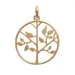 Pendentif arbre de vie en plaqu� or pour femme - synopsis