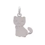 Pendentif pour enfant en argent 925 - chat Pendentif pour enfant en argent 925 - chat