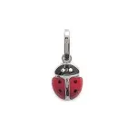 Pendentif enfant en argent et émail - coccinelle rouge Pendentif enfant en argent et émail - coccinelle rouge