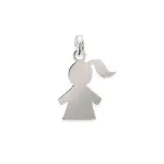 Pendentif pour enfant en argent - fillette