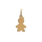Pendentif enfant en plaqu or - garon