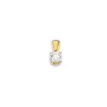 Pendentif femme, diamant solitaire 0, 30 carats et or jaune - delta Pendentif femme, diamant solitaire 0, 30 carats et or jaune - delta