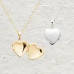 Pendentif ouvrant coeur m�moire - argent 925 ou plaqu� or