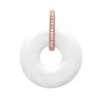 Pendentif rond en céramique blanche pour femme - myral Pendentif rond en céramique blanche pour femme - myral