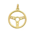 Pendentif volant de voiture en plaqu or 18 carats