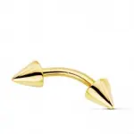 Piercing d'arcade en or 18 carats - double impact Piercing d'arcade en or 18 carats - double impact