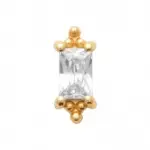Piercing doré 18k pour lobe ou hélix - anouk Piercing doré 18k pour lobe ou hélix - anouk