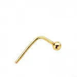 Piercing de nez minimaliste à perle en or 18k - doré pur Piercing de nez minimaliste à perle en or 18k - doré pur