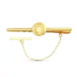 Pince  cravate luxe, porte - bonheur - or 18 carats - fer  cheval