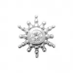 Zeyna, piercing d'oreille en argent 925 & zircon scintillant