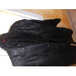 1 veste femme en cuir 3 / 4 damart / col fourrure en bon etat / automne hiver