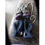 2 paires de moufles bb maille polaire