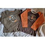 2 tee - shirt manches longues garon 8 ans. couleur marron. marques sidewalk et miniman