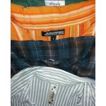 3 chemises vert orange gris blanc pimkie mountaineer star cache - cache taille 1 40 / 42