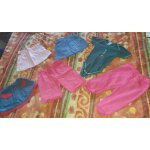 3 jupes rose bleu + body gris + short long rose + jogging rose - 6 pi�ces - mister tee club reset children ...