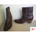 37 - bottes - bottines - de type santiag - cuir - eram - femme 37 - bottes - bottines - de type santiag - cuir - eram - femme