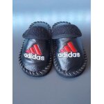 Adidas chaussons mules pantoufle noir et rouge en cuir intrieur en laine 24 eu / 7. 5 us / 15 cm bb ...