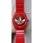 Adidas originals - santiago - montre rouge corail & blanc diam 4. 2 cm