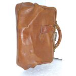 Ancien sac texier en cuir Ancien sac texier en cuir