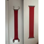 Appel watch bracelet ajust en tissu rouge clair boucle unique tresse 41 mm taille 7