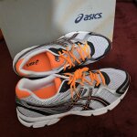Asics gel pursuit white onyx flash orange - 49